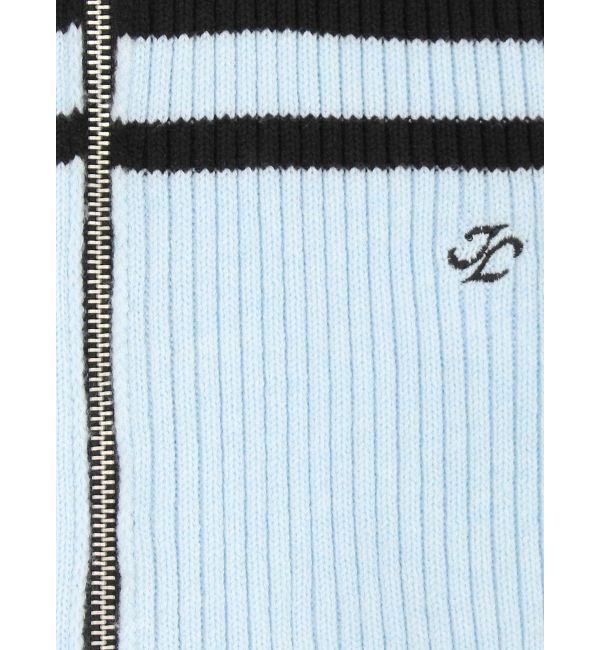 jouetie「ラインハイネックジップカーデ」|カーディガン|