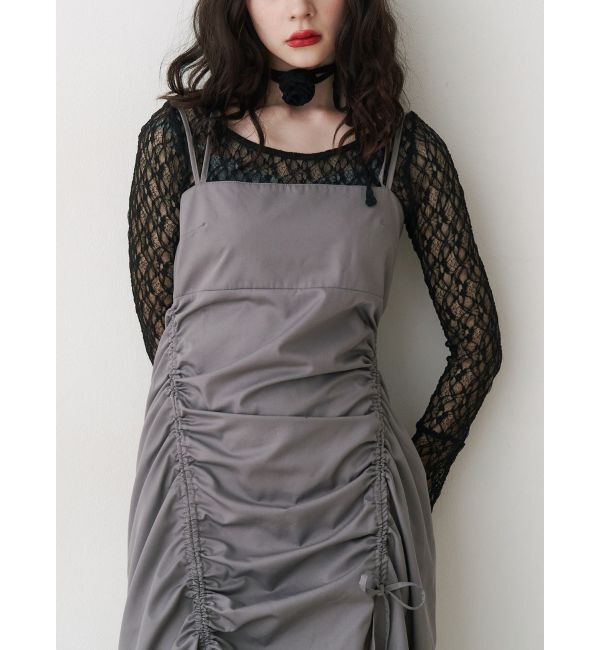 jouetie「イレギュラーギャザーキャミワンピース」|ワンピース|