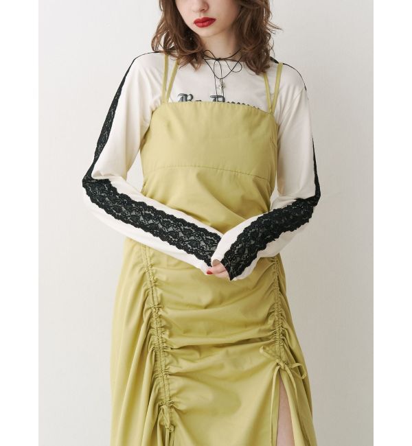 jouetie「イレギュラーギャザーキャミワンピース」|ワンピース|