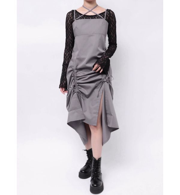 jouetie「イレギュラーギャザーキャミワンピース」|ワンピース|