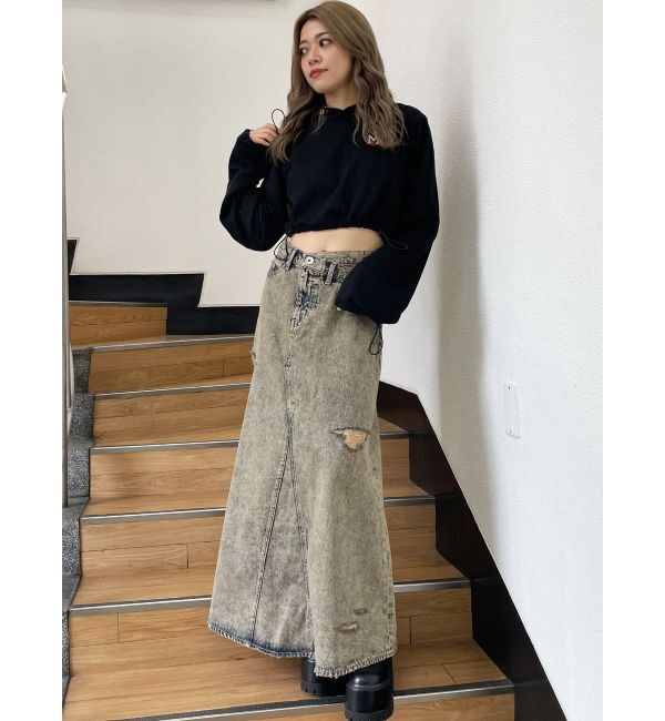 GYDA「【みちょぱコラボ】MCPスピンドルショートスウェットパーカー」|パーカー|