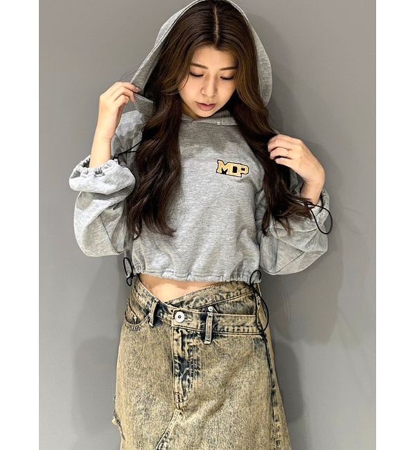 GYDA「【みちょぱコラボ】MCPスピンドルショートスウェットパーカー」|パーカー|