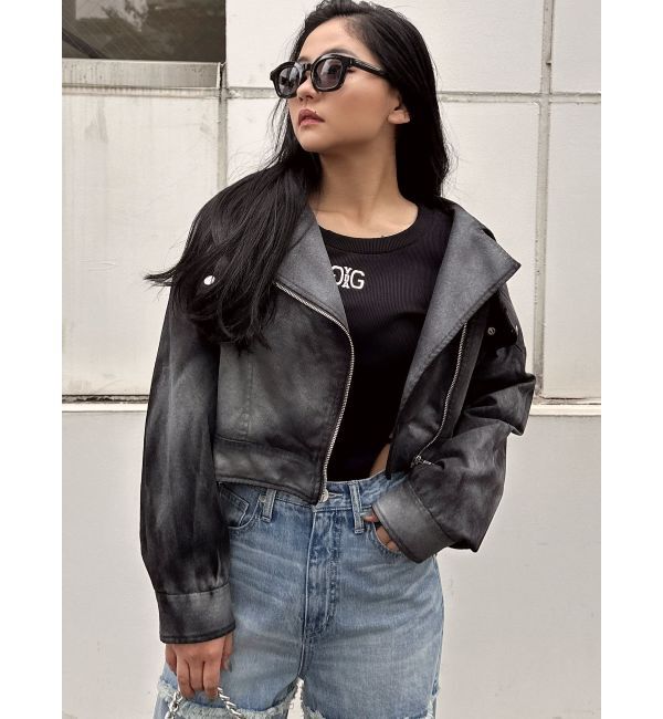 GYDA「Paintショートライダースジャケット」|その他|