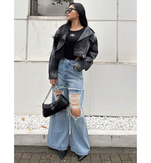 GYDA「Paintショートライダースジャケット」|その他|