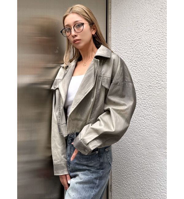 GYDA「Paintショートライダースジャケット」|その他|