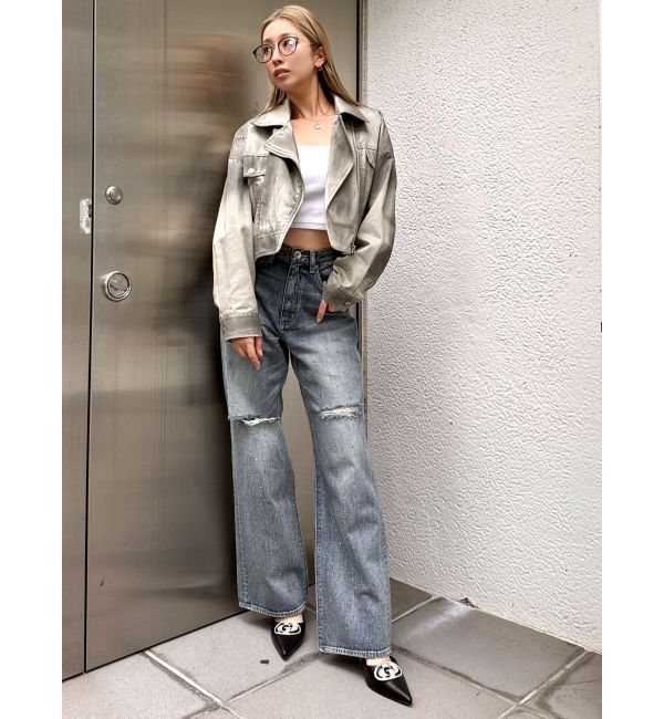 GYDA「Paintショートライダースジャケット」|その他|