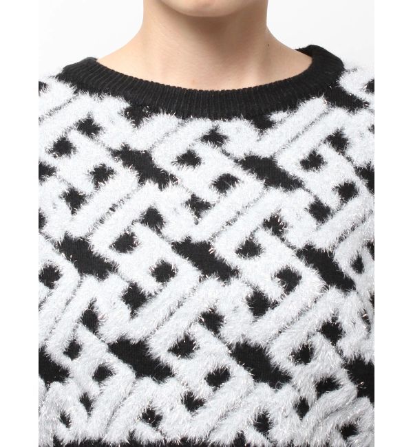 GYDA「GGチェーンロゴラメニットトップス」|ニット・セーター|