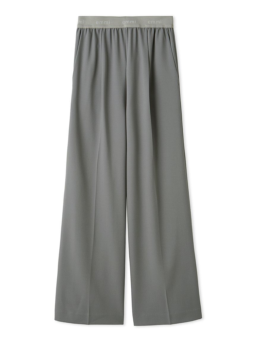 emmi atelier「【10th】emmiロゴジャガードゴムタックパンツ」|チノ|