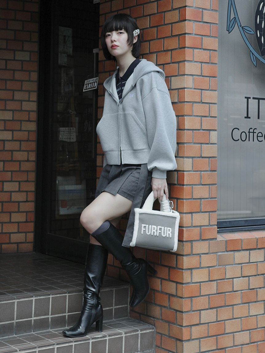 FURFUR「【WEB・一部店舗限定カラー】ムートンロゴトートバッグ」|トートバッグ|