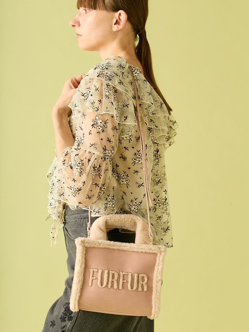 FURFUR「【WEB・一部店舗限定カラー】ムートンロゴトートバッグ」|トートバッグ|