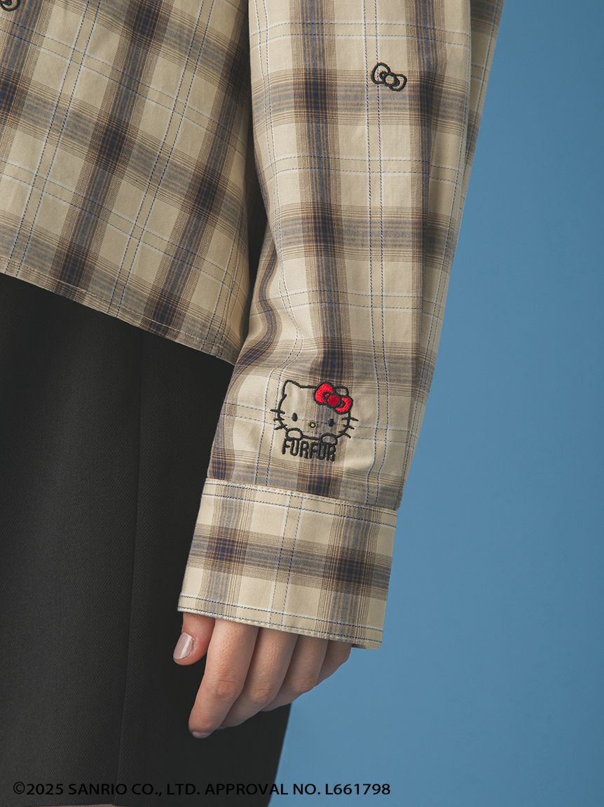 FURFUR「HELLO KITTYリボン刺繍シャツ」|シャツ・ブラウス|