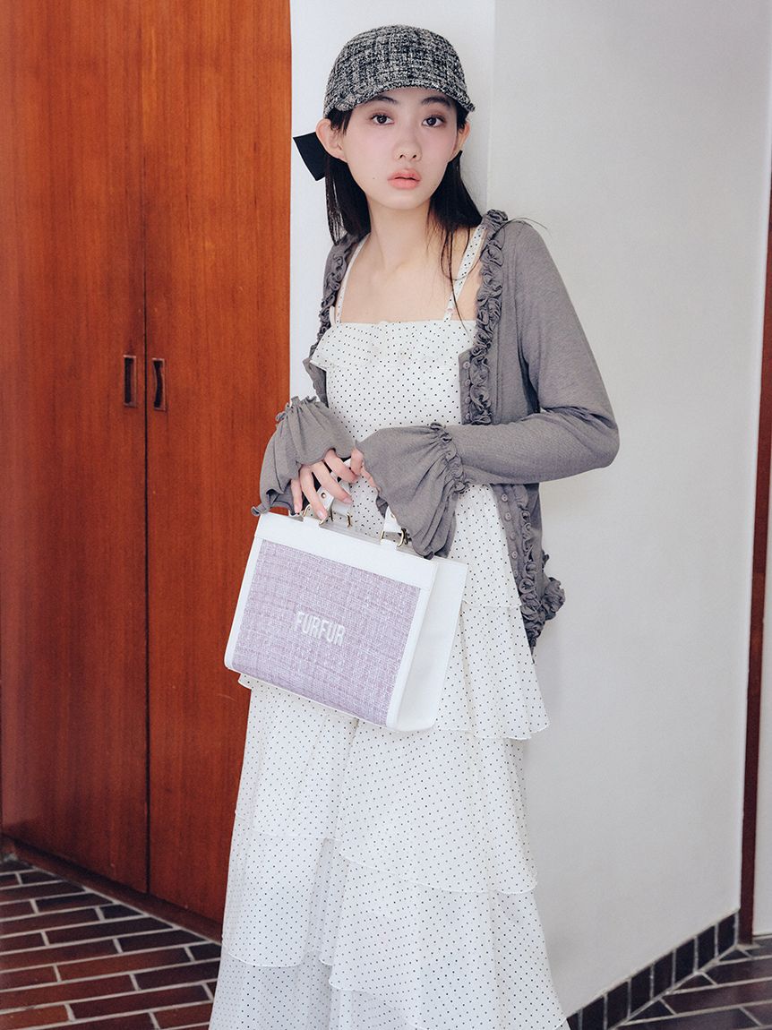 FURFUR「【WEB限定カラー】フリルカーディガン」|カーディガン|