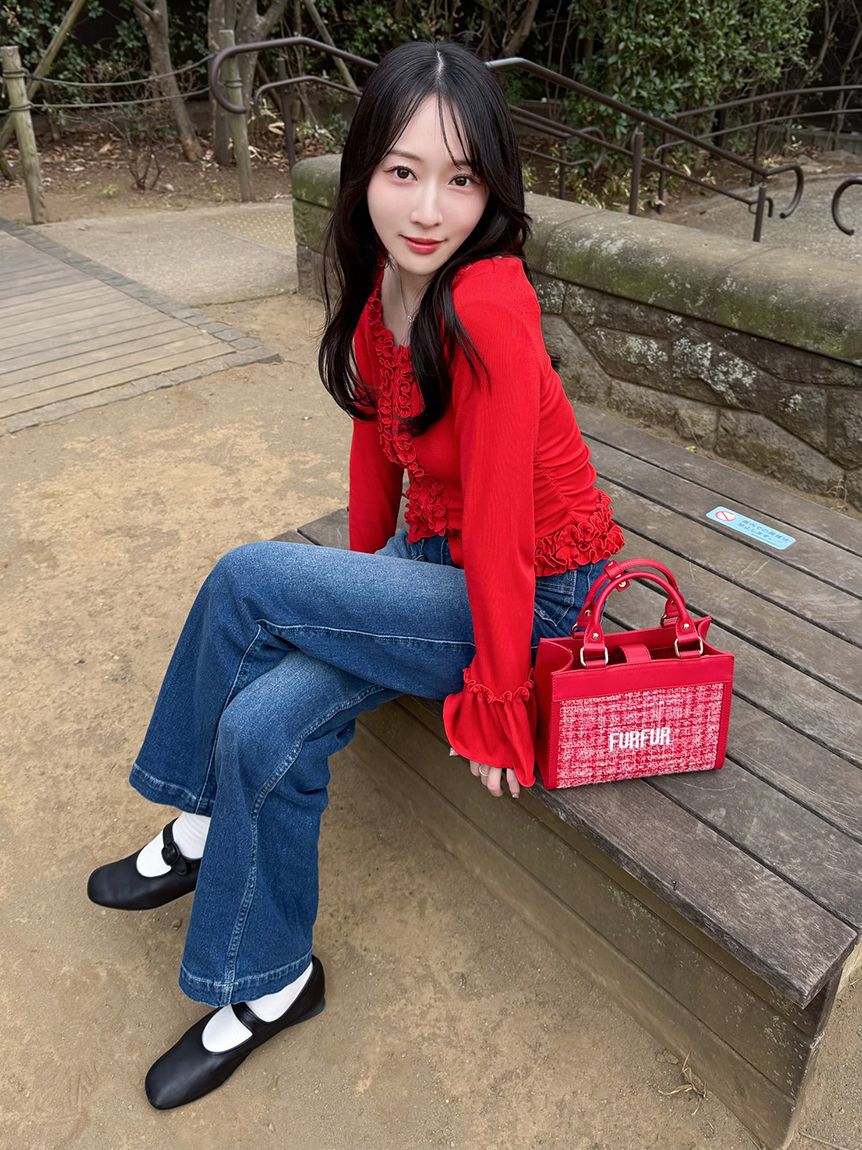 FURFUR「【WEB限定カラー】フリルカーディガン」|カーディガン|