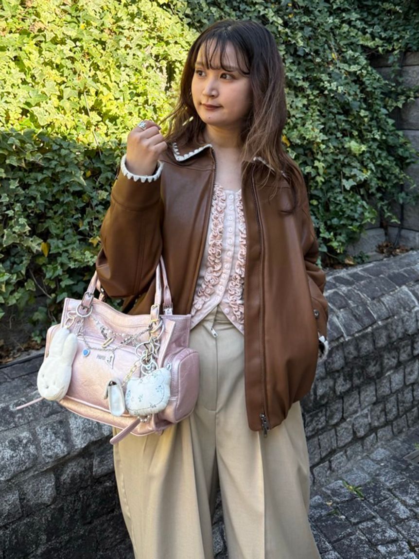 FURFUR「【WEB限定カラー】フリルカーディガン」|カーディガン|