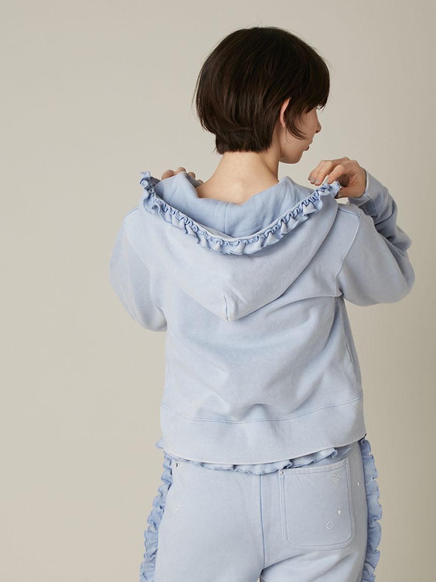 FURFUR「ハートモチーフフリルパーカー」|パーカー|