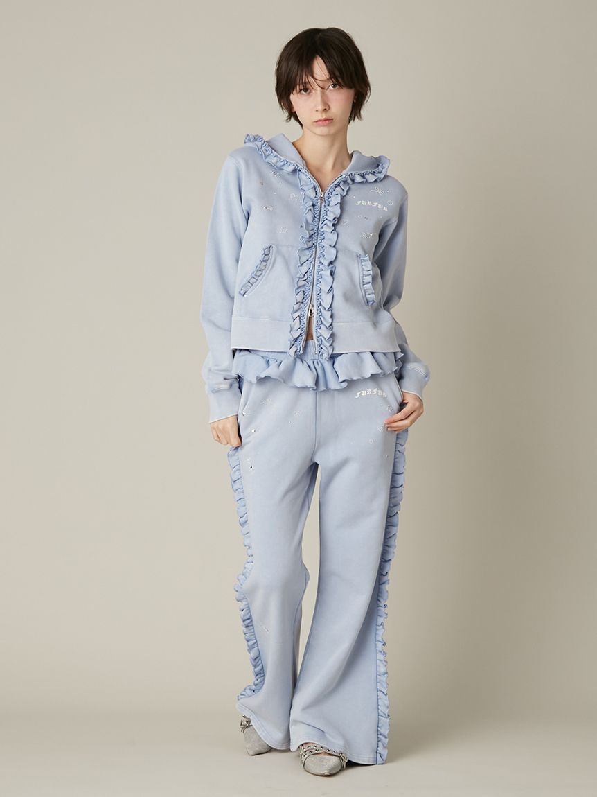 FURFUR「ハートモチーフフリルパーカー」|パーカー|