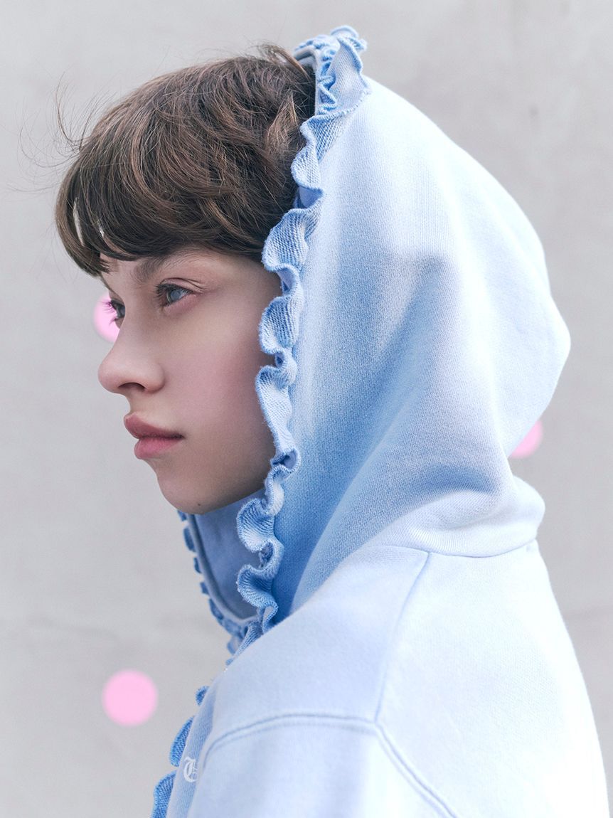 FURFUR「ハートモチーフフリルパーカー」|パーカー|