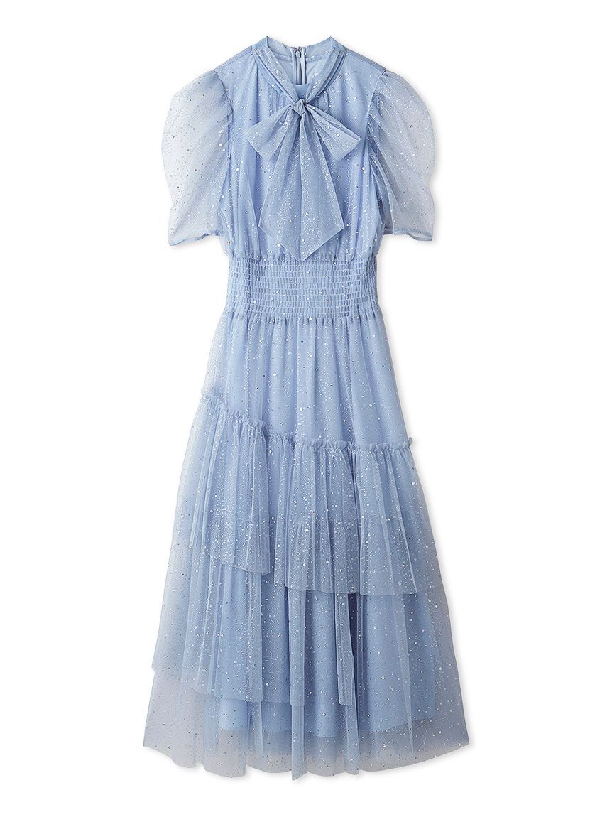 FURFUR「【限定サイズ】ハーフスリーブラメチュールドレス」|ドレス|