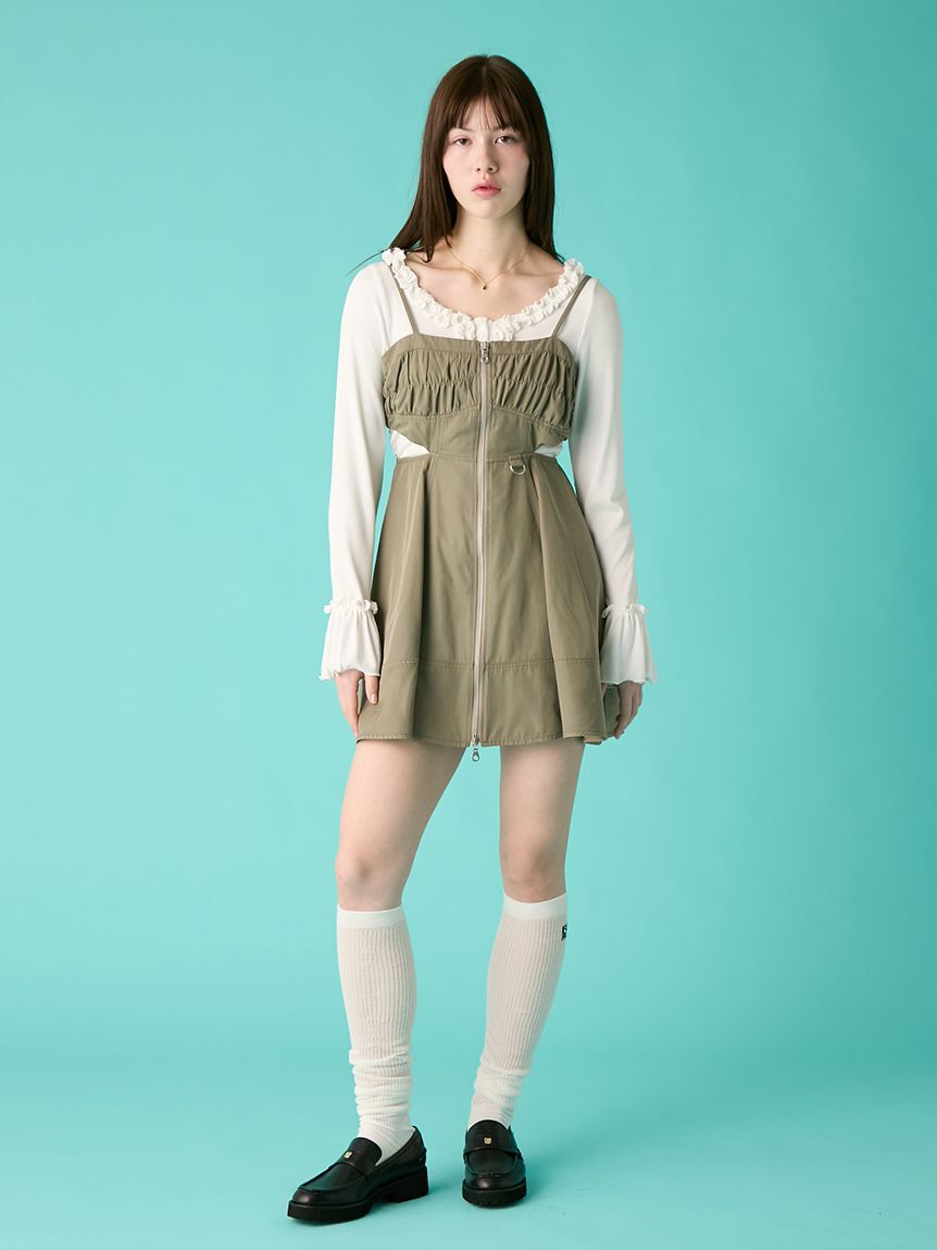 FURFUR「ミリタリーキャミソールワンピース」|ワンピース|