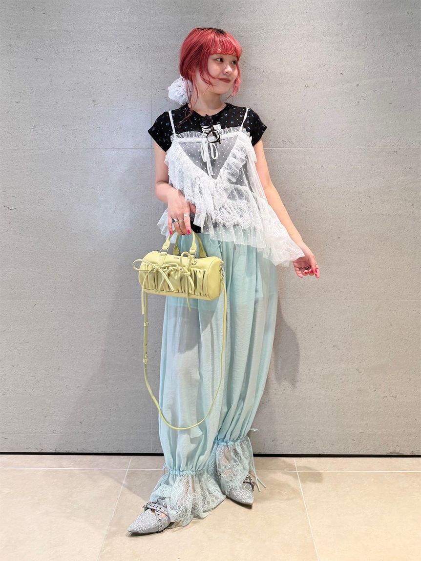 FURFUR「【WEB限定カラー】レースワッペンコンパクトTシャツ」|Tシャツ・カットソー|