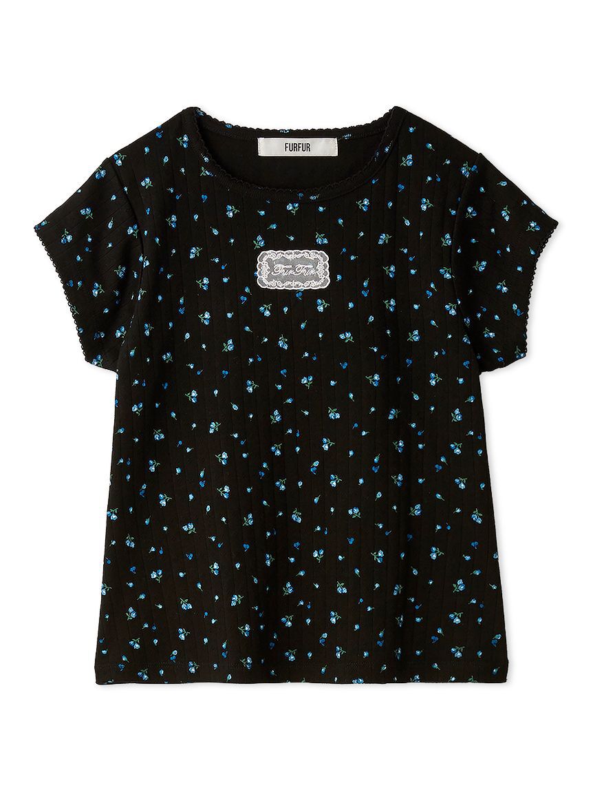 FURFUR「【WEB限定カラー】レースワッペンコンパクトTシャツ」|Tシャツ・カットソー|