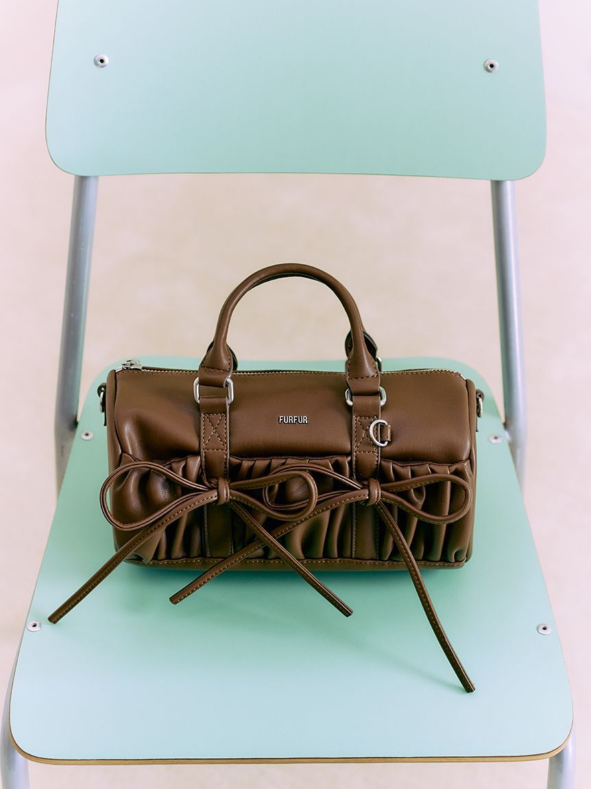 FURFUR「ミニリボンドラムバッグ」|ショルダー・メッセンジャー|