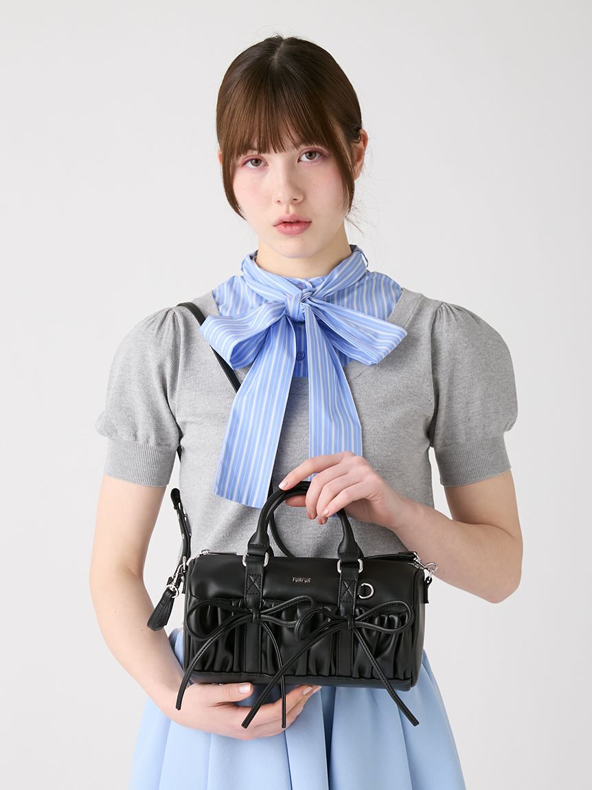 FURFUR「ミニリボンドラムバッグ」|ショルダー・メッセンジャー|