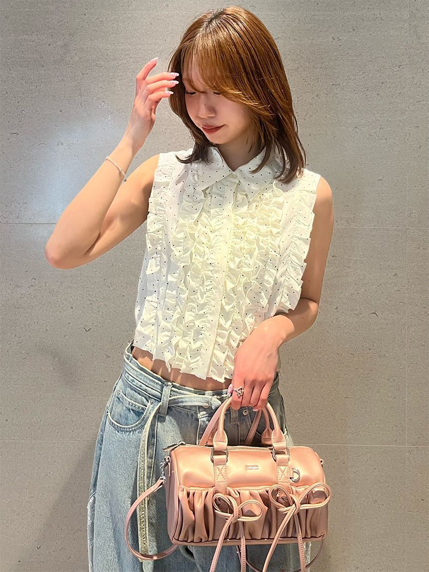 FURFUR「ミニリボンドラムバッグ」|ショルダー・メッセンジャー|