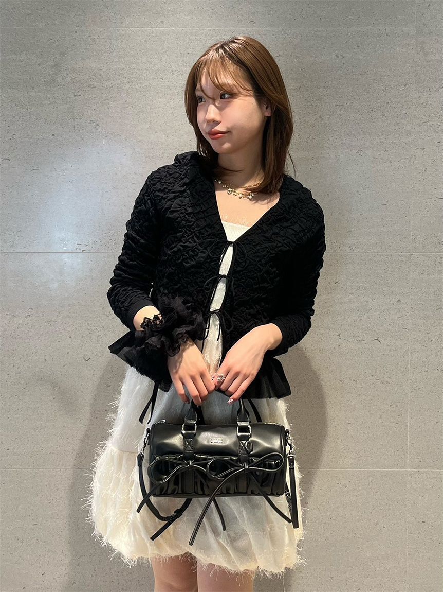 FURFUR「ミニリボンドラムバッグ」|ショルダー・メッセンジャー|