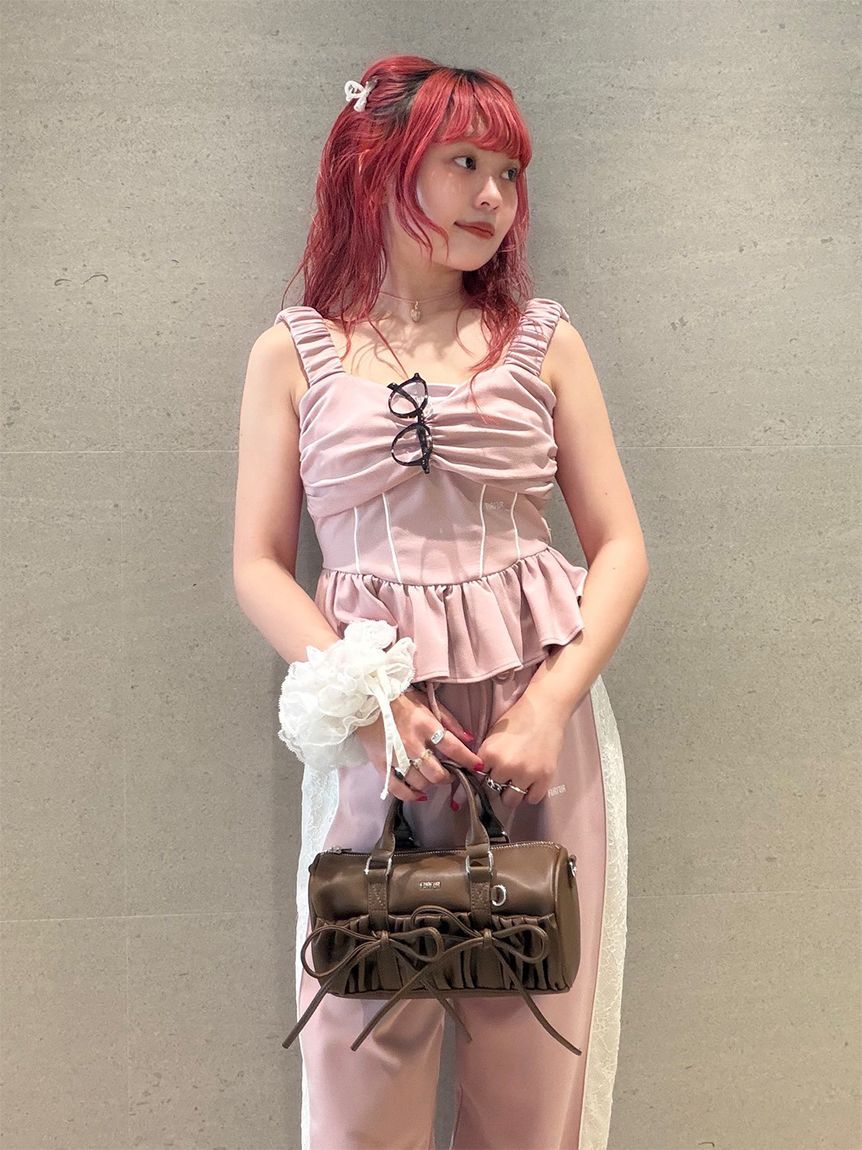 FURFUR「ミニリボンドラムバッグ」|ショルダー・メッセンジャー|