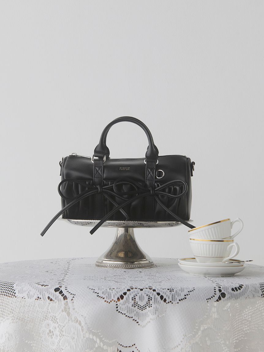 FURFUR「ミニリボンドラムバッグ」|ショルダー・メッセンジャー|