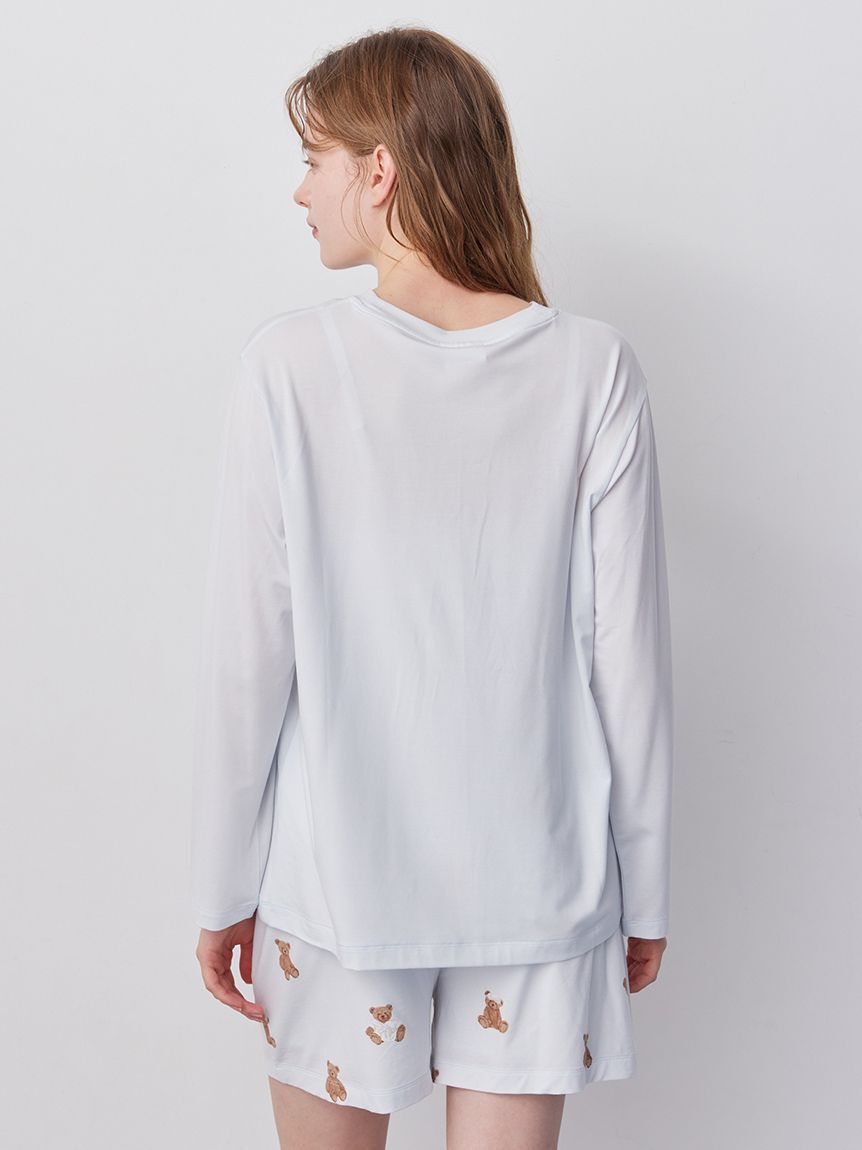 gelato pique「抗菌防臭バスローブベアワンポイントロンT」|ルームウェア|