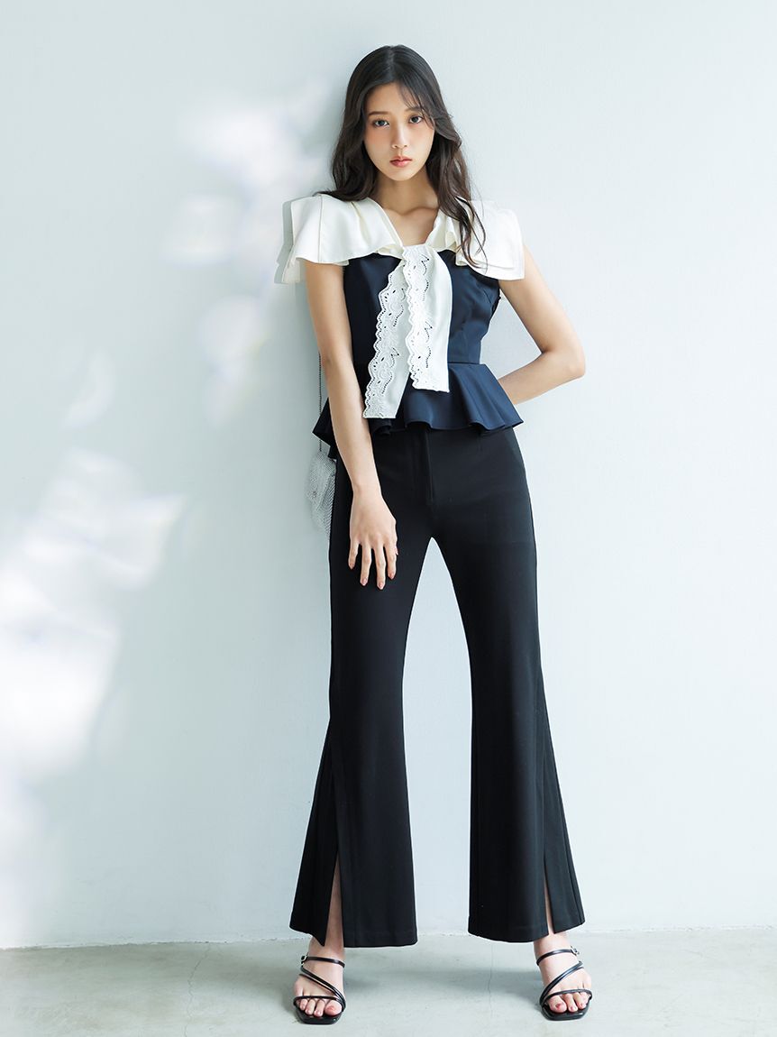 SNIDEL「セーラーカラーブラウス」|シャツ・ブラウス|