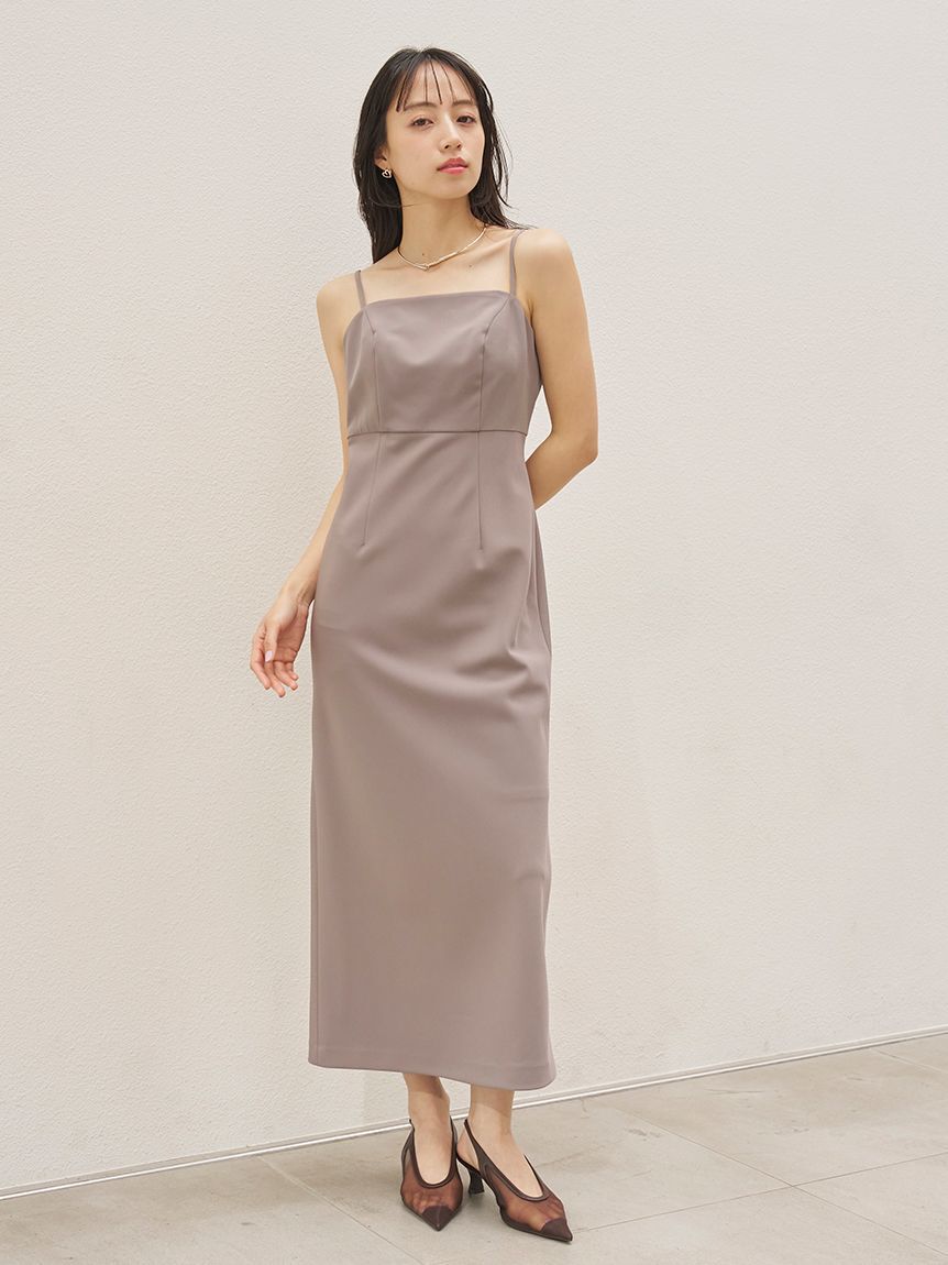 SNIDEL「チュールボレロセットキャミドレス」|ドレス|