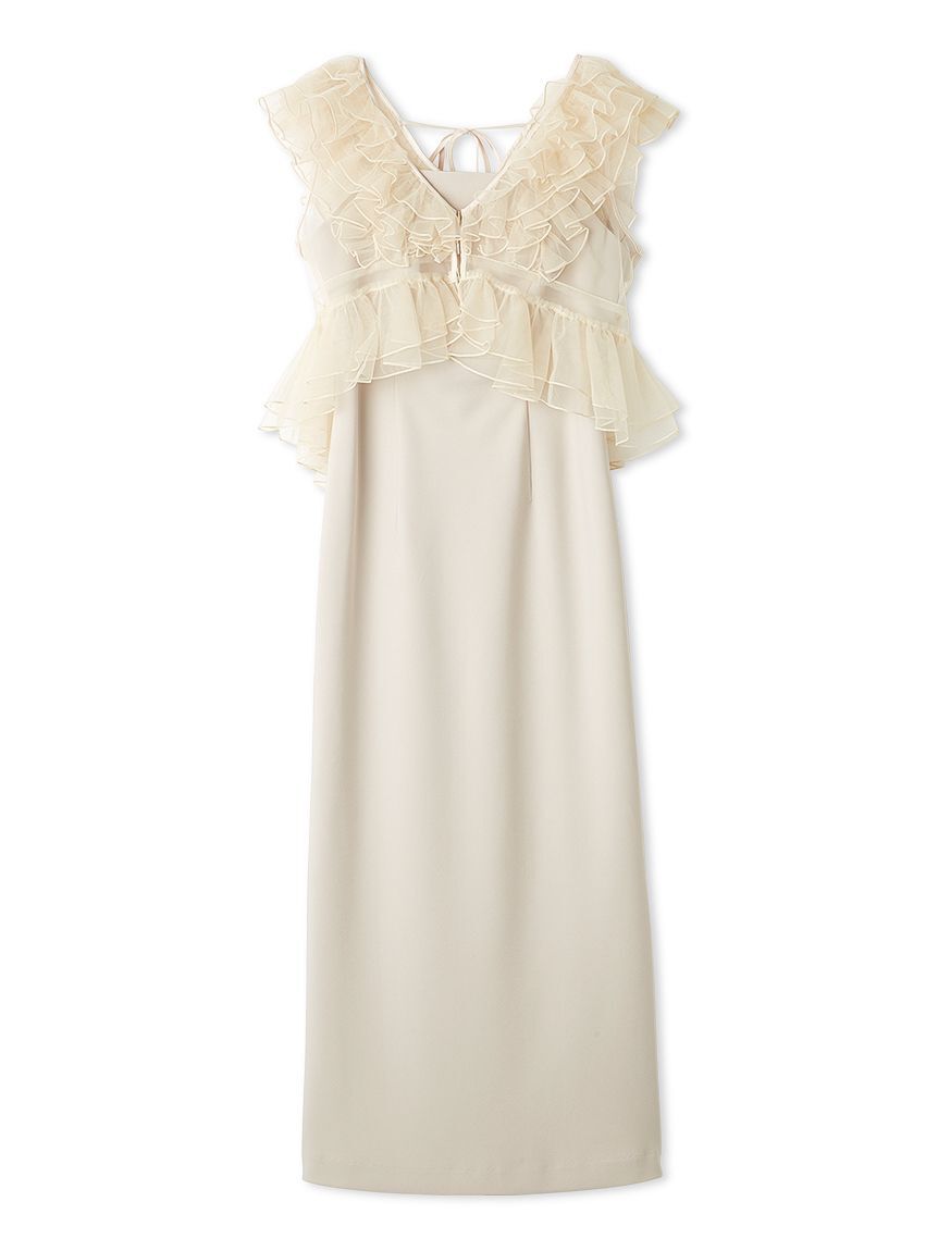 SNIDEL「チュールボレロセットキャミドレス」|ドレス|BEG