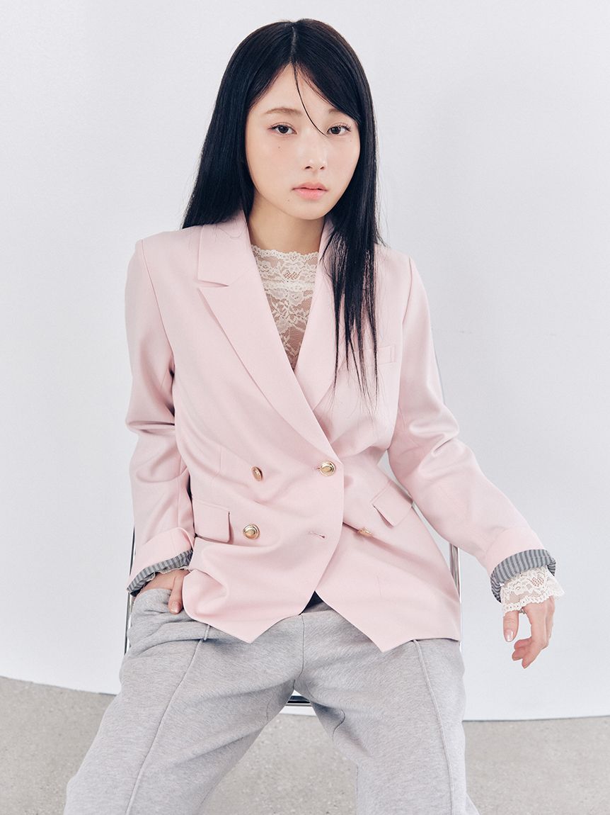 LILY BROWN「ダブルブレストジャケット」|テーラードジャケット|