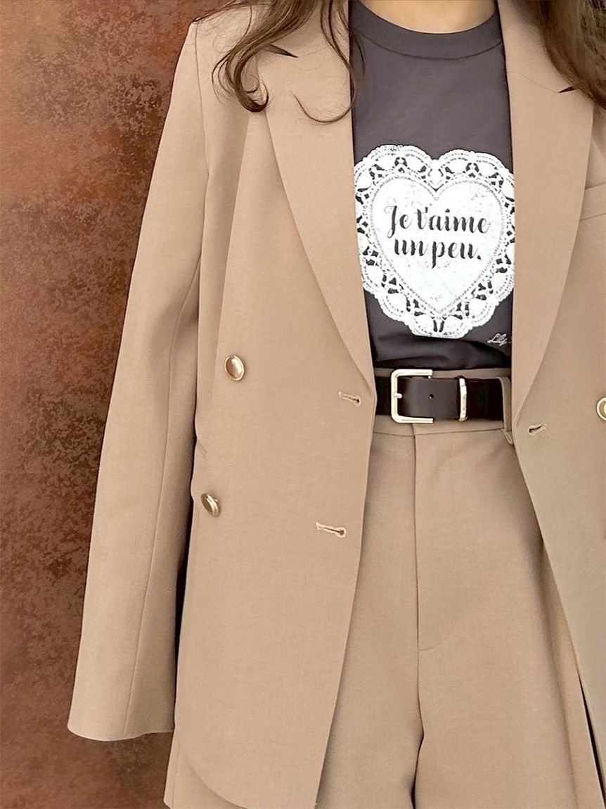 LILY BROWN「ダブルブレストジャケット」|テーラードジャケット|