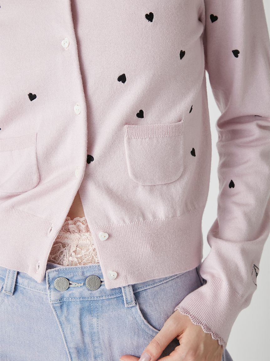 LILY BROWN「love letterコンパクトニットカーデ」|カーディガン|