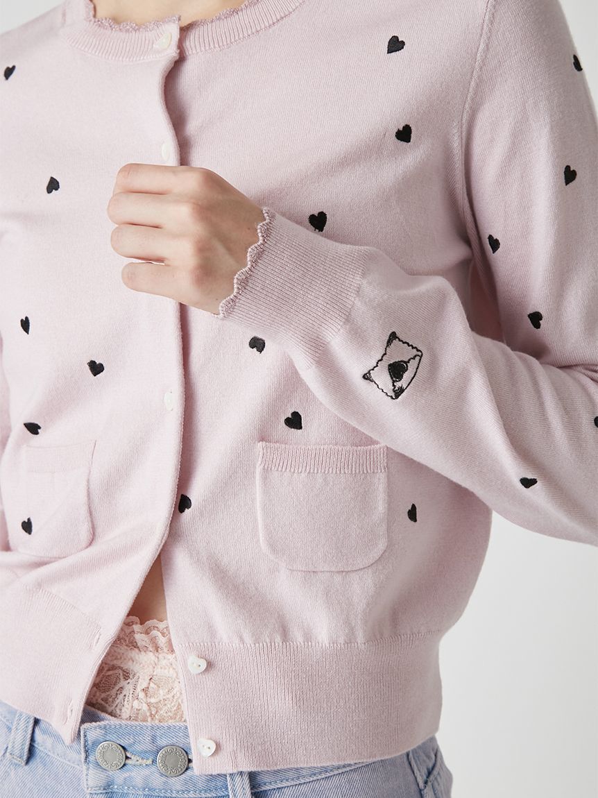 LILY BROWN「love letterコンパクトニットカーデ」|カーディガン|