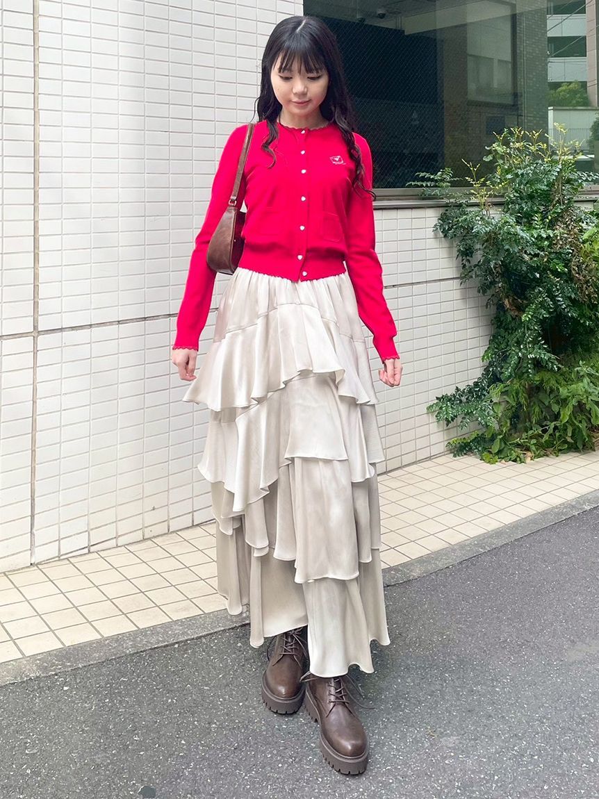 LILY BROWN「love letterコンパクトニットカーデ」|カーディガン|