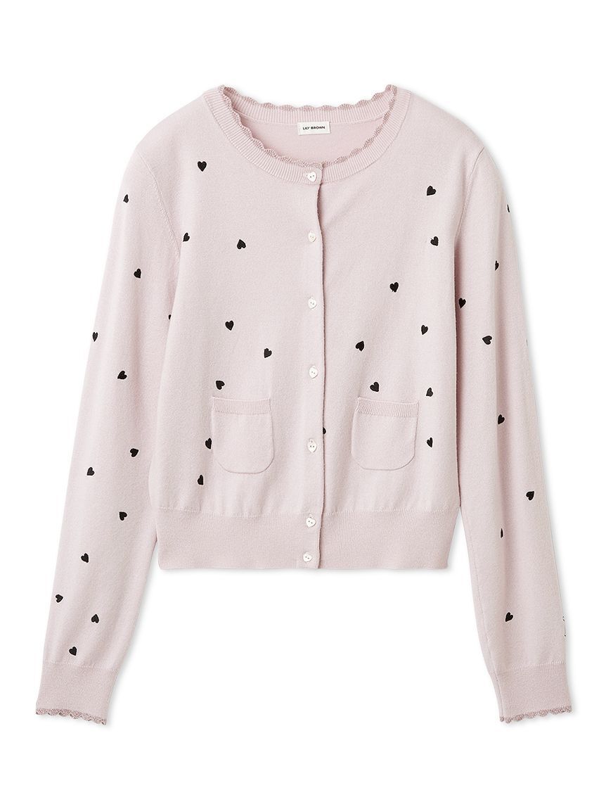 LILY BROWN「love letterコンパクトニットカーデ」|カーディガン|