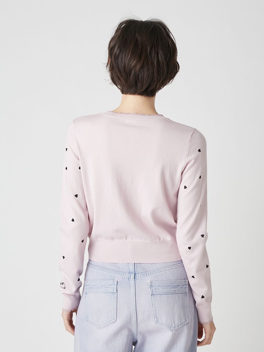 LILY BROWN「love letterコンパクトニットカーデ」|カーディガン|