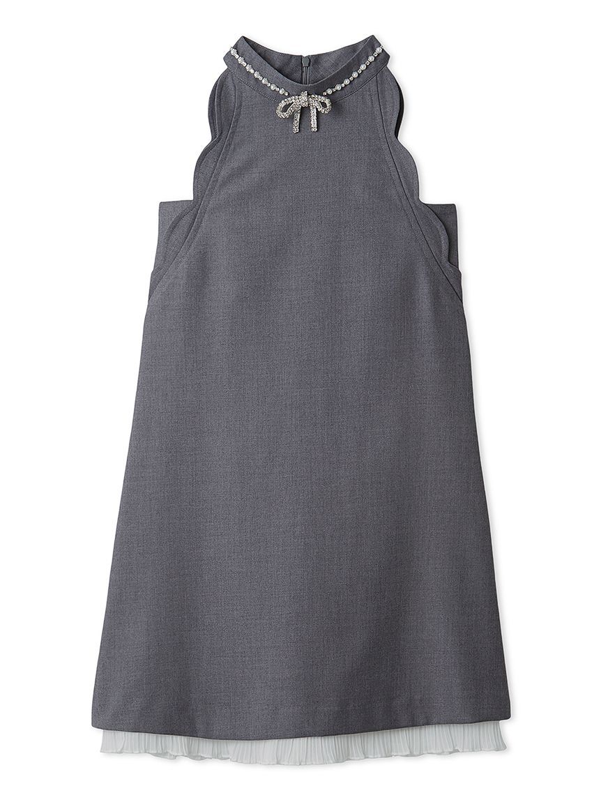 LILY BROWN「[L.B CANDY STOCK]リボンビジュースカラップミニワンピース」|ワンピース|