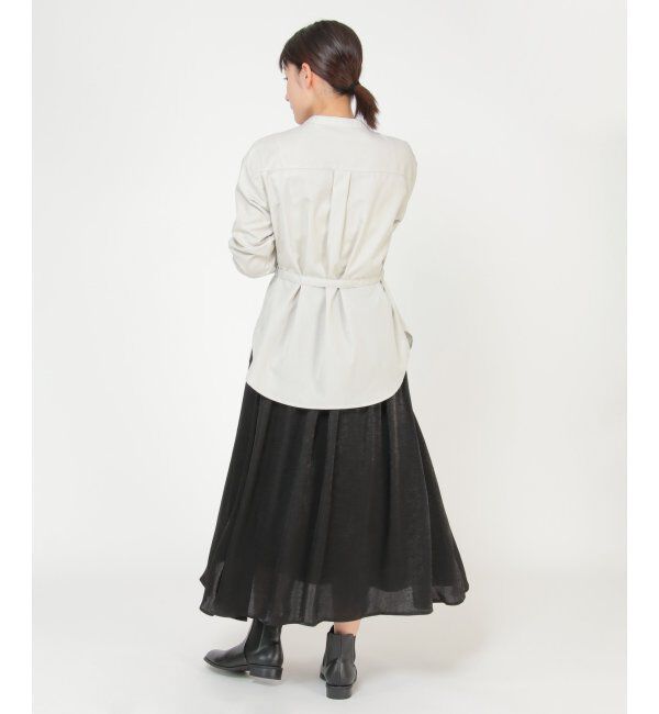 IKKA LOUNGE「ベルトセット2WAYシャツ」|カーディガン|