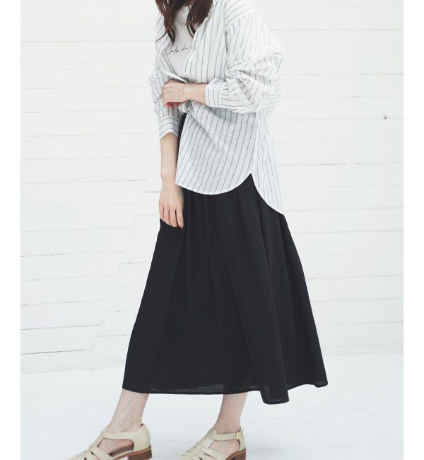 ikka「スズヤカボリュームスカート」|スカート|
