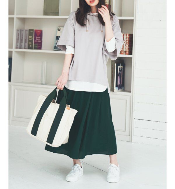 ikka「スズヤカボリュームスカート」|スカート|