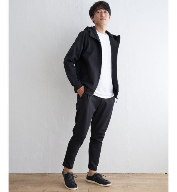 ikka「テックストレッチジップパーカー」|カーディガン|