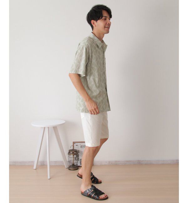 ikka「幾何学プリントシャツ」|シャツ・ブラウス|