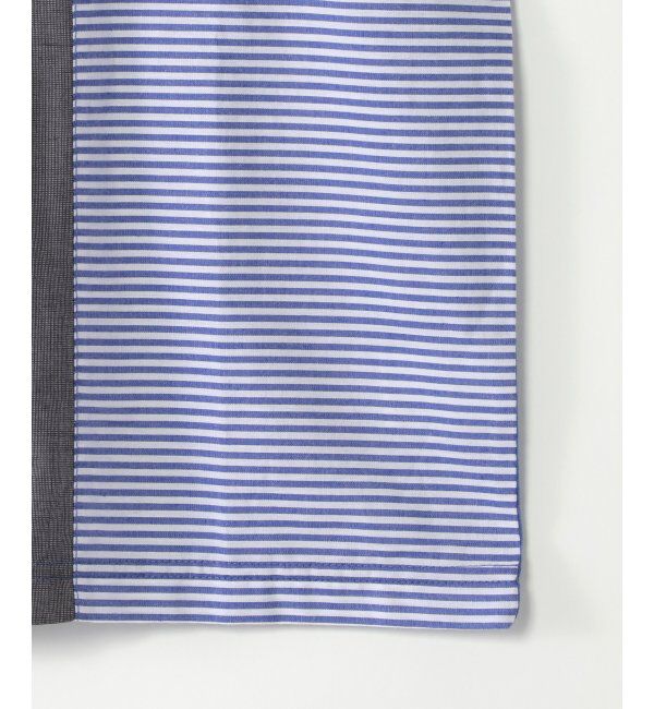 ikka kids「ストライプ布帛切り替えTシャツ（120~160cm）」|Tシャツ・カットソー|