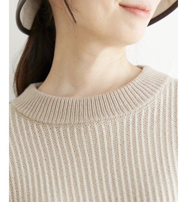 ikka「ストライプ柄ニットプルオーバー」|プルオーバー|
